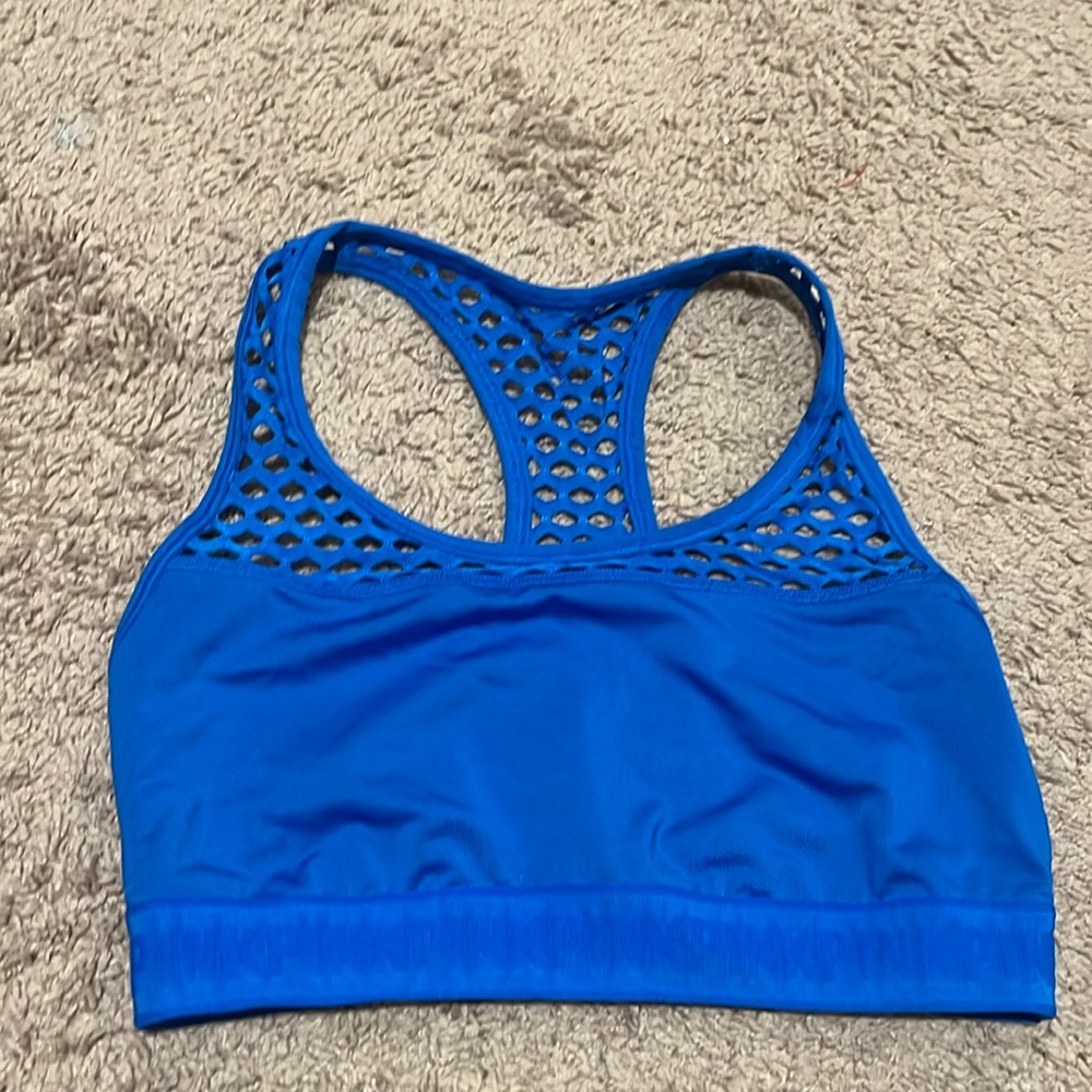 Pink sports bra